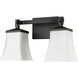 Sonorra 2 Light 15 inch Matte Black Vanity Light Wall Light